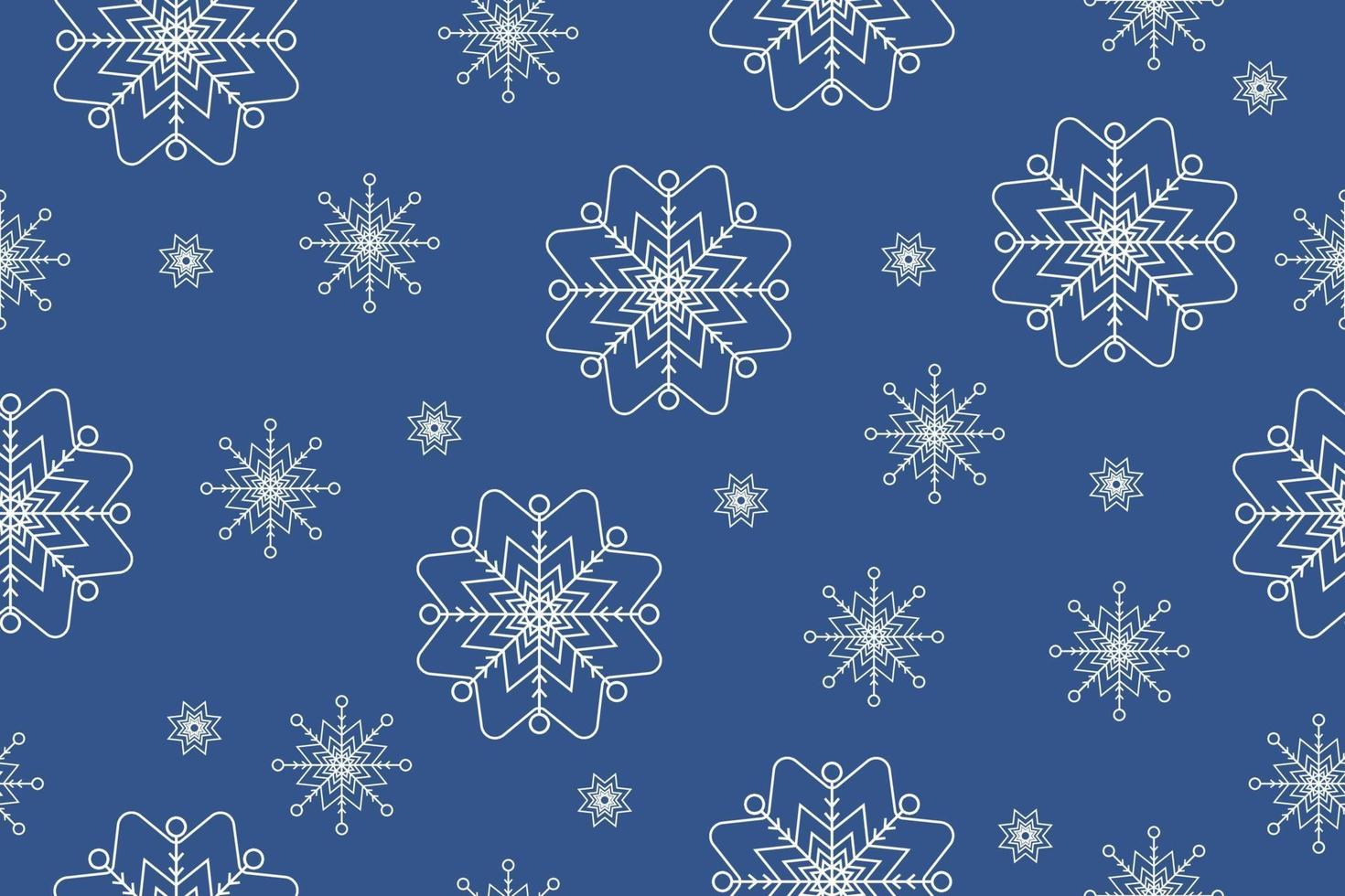 vallende sneeuwvlokken op een blauwe achtergrond vector