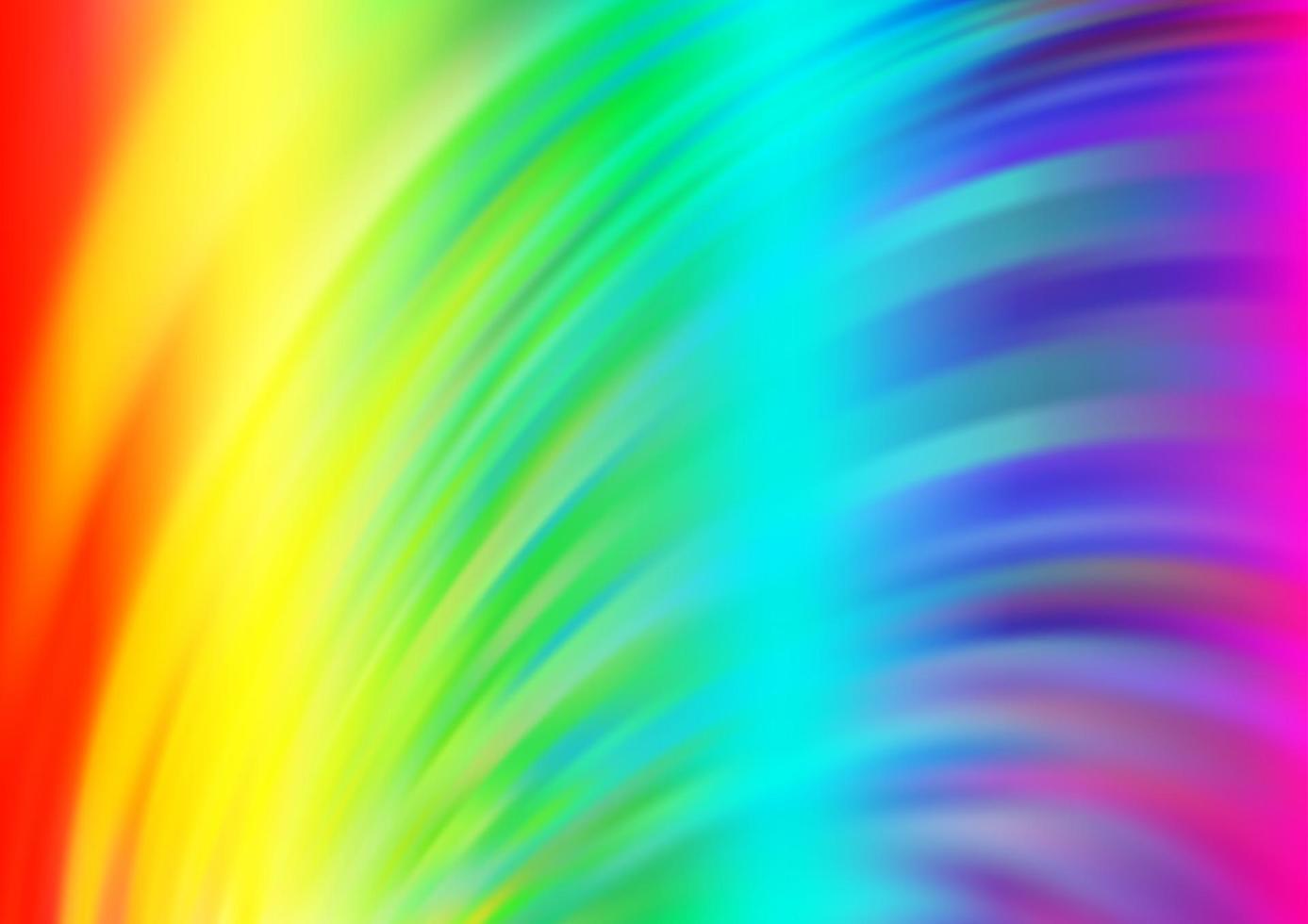 licht veelkleurig, regenboog vector achtergrond met gebogen lijnen.
