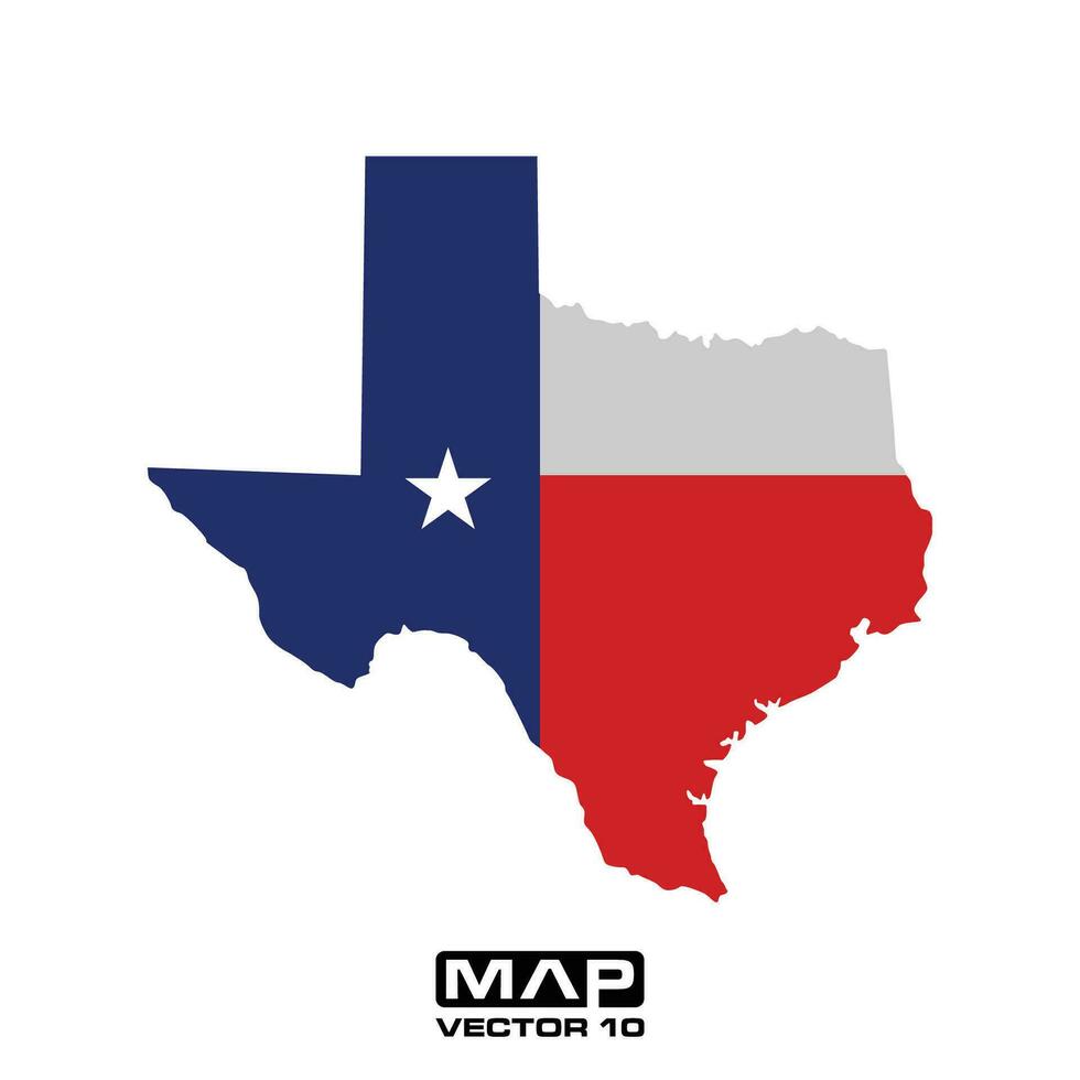 Texas kaart vector elementen, Texas kaart vector illustratie, Texas kaart vector sjabloon
