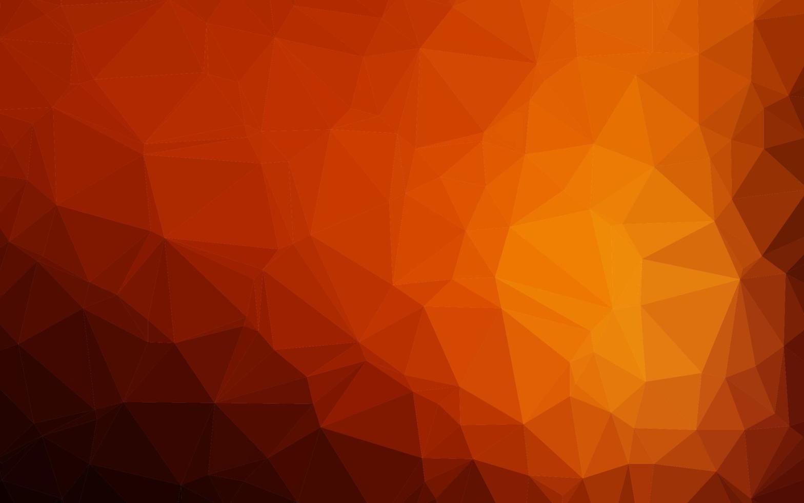 donker oranje vector veelhoek abstracte achtergrond.