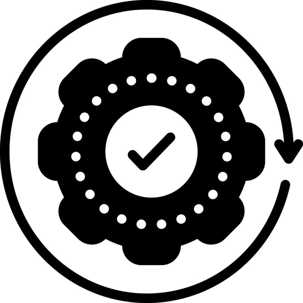 solide icoon voor uitgevoerd vector