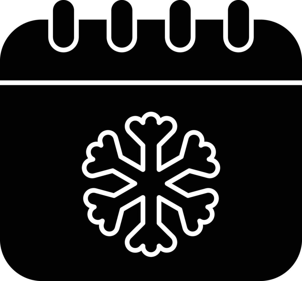 winter dag glyph icoon ontwerp stijl vector