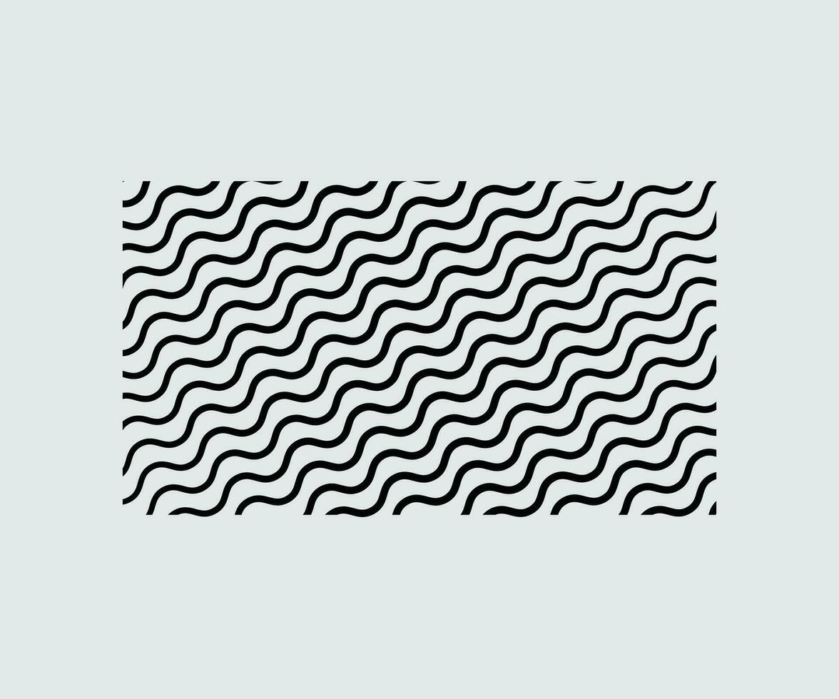 abstract Golf zwart lijn en wit achtergrond of naadloos golvend lijnen ontwerp vector