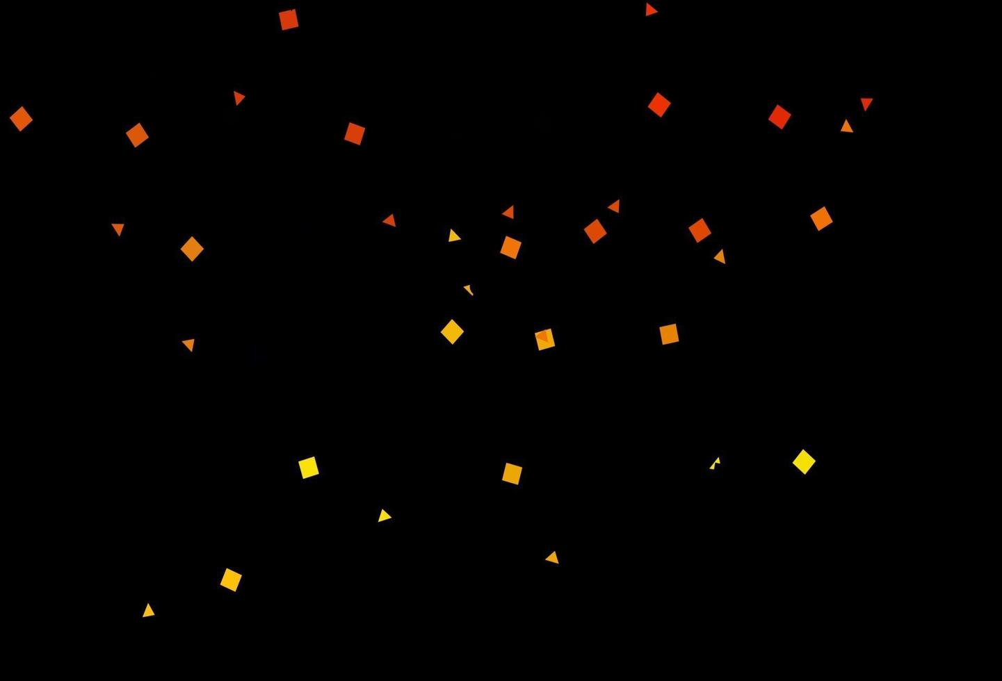 donkeroranje vectordekking in veelhoekige stijl met cirkels. vector