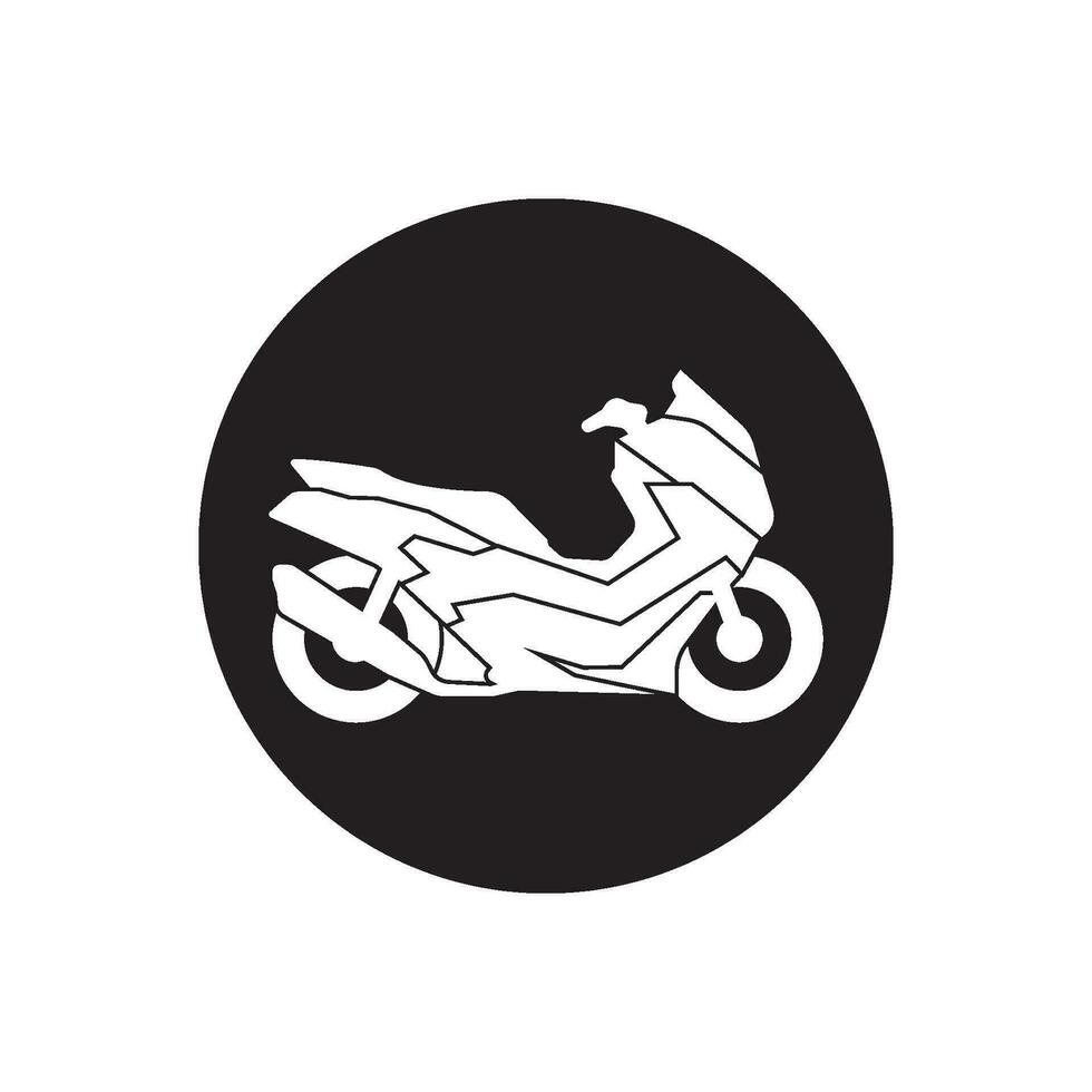 motorfiets icoon vector ontwerp illustratie logo sjabloon