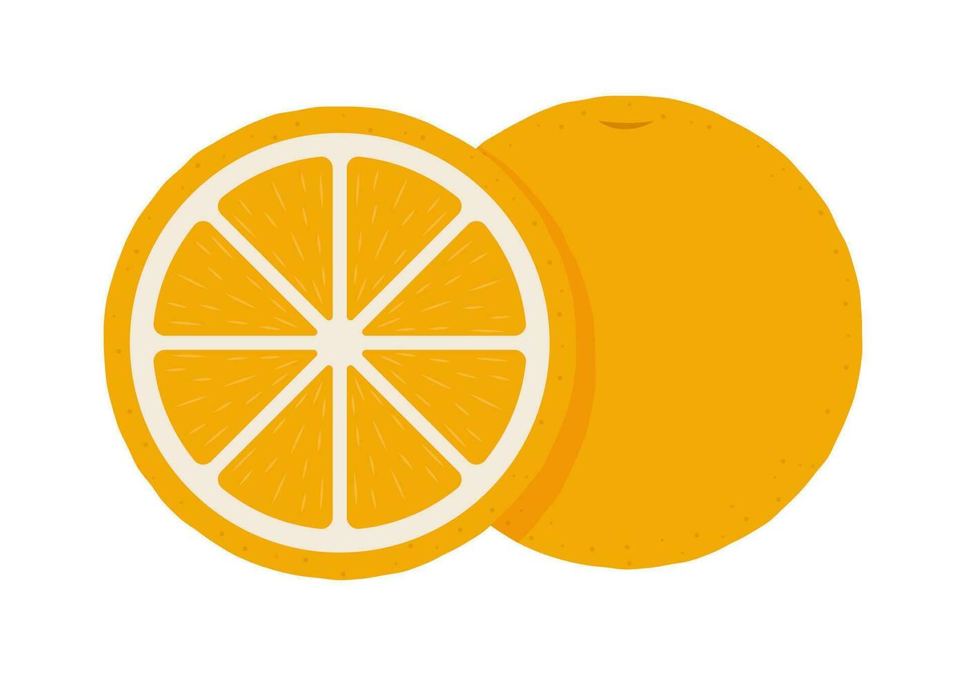 oranje vector element Aan wit achtergrond.