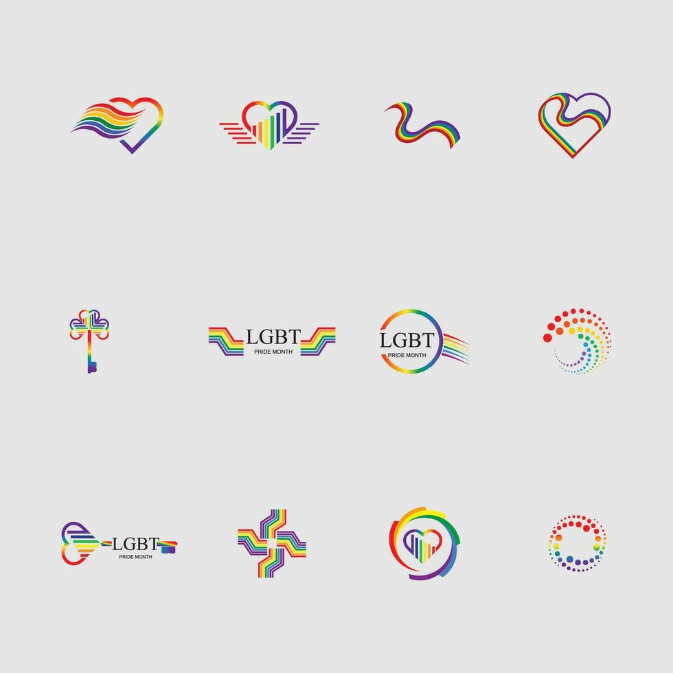 vector illustratie van lgbt menselijk rechten en tolerantie Aan grijs achtergrond