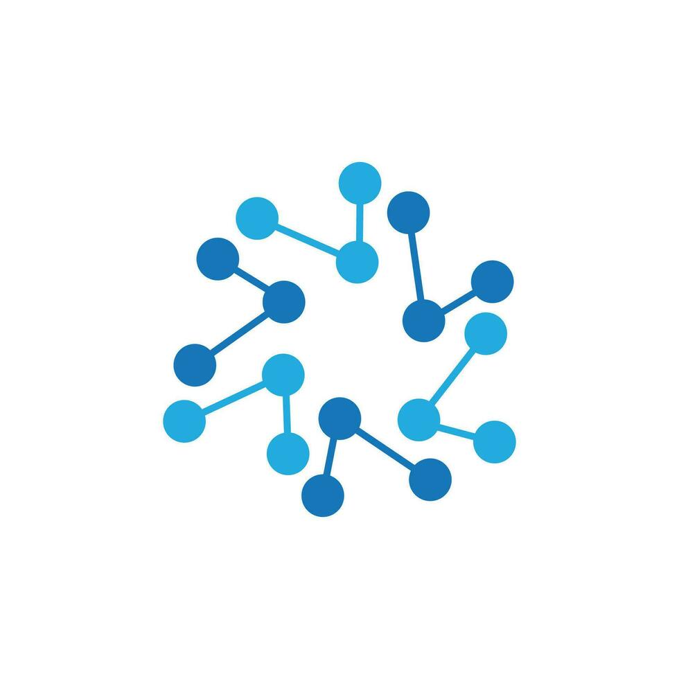 molecuul logo icoon vector sjabloon
