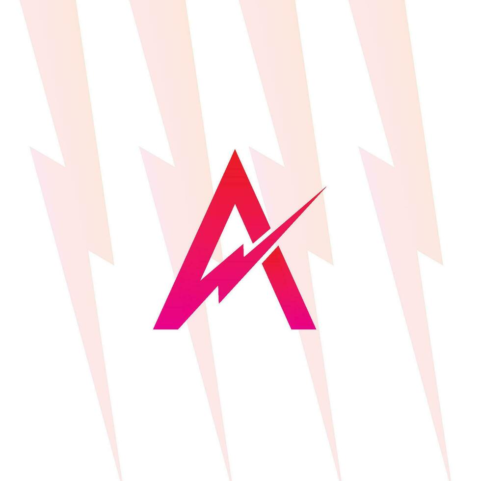 een brief logo met de elektrisch teken, elektriciteit logo, macht energie logo, en icoon vector