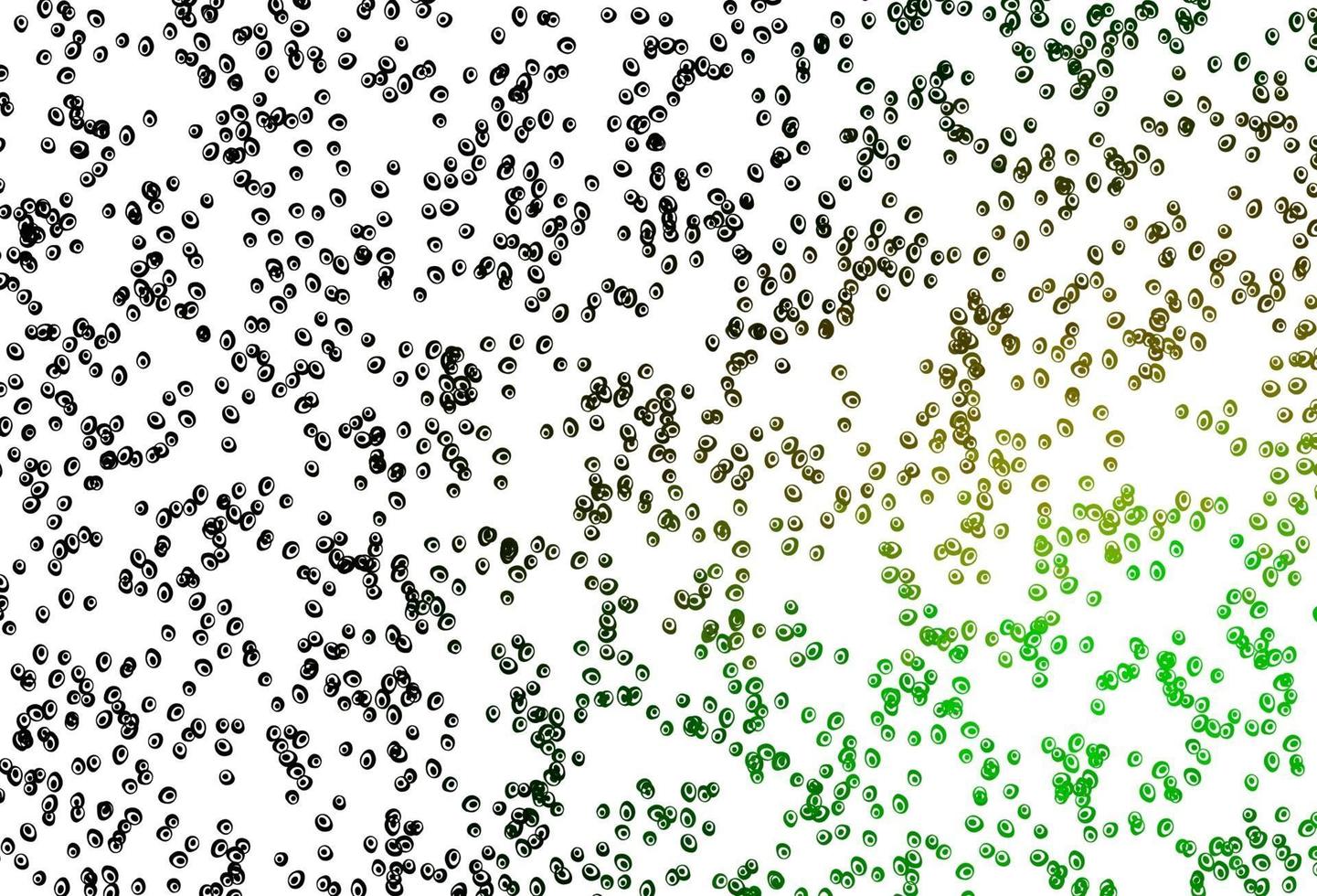 lichtgroene, gele vectorachtergrond met bellen. vector