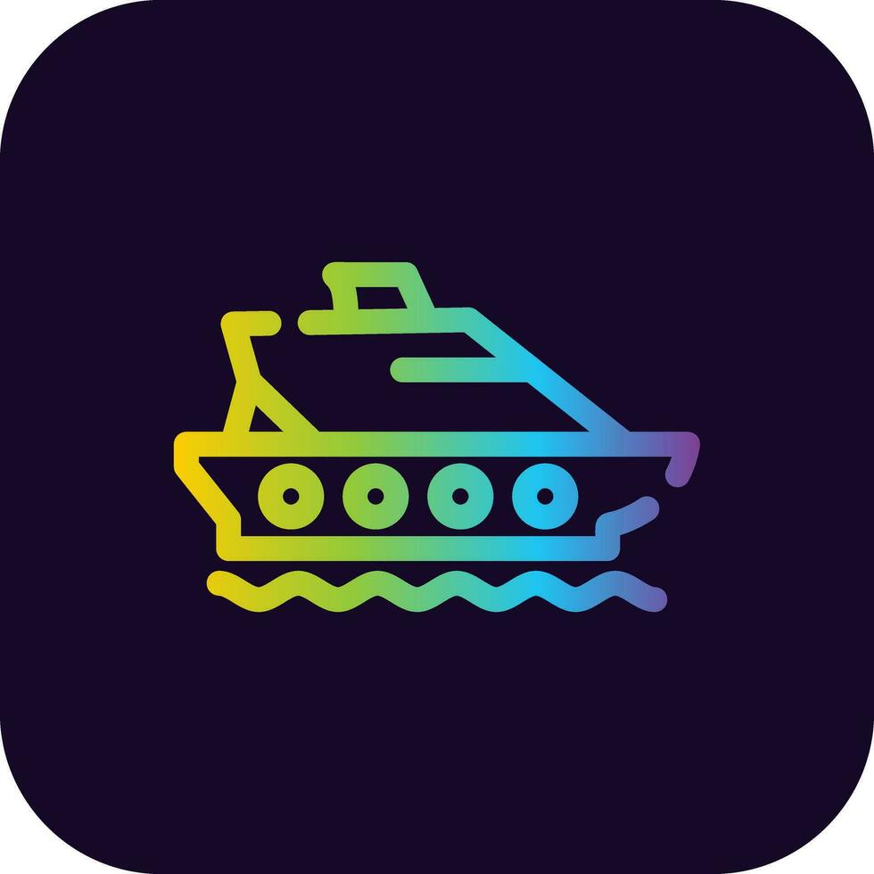 schip creatief icoon ontwerp vector