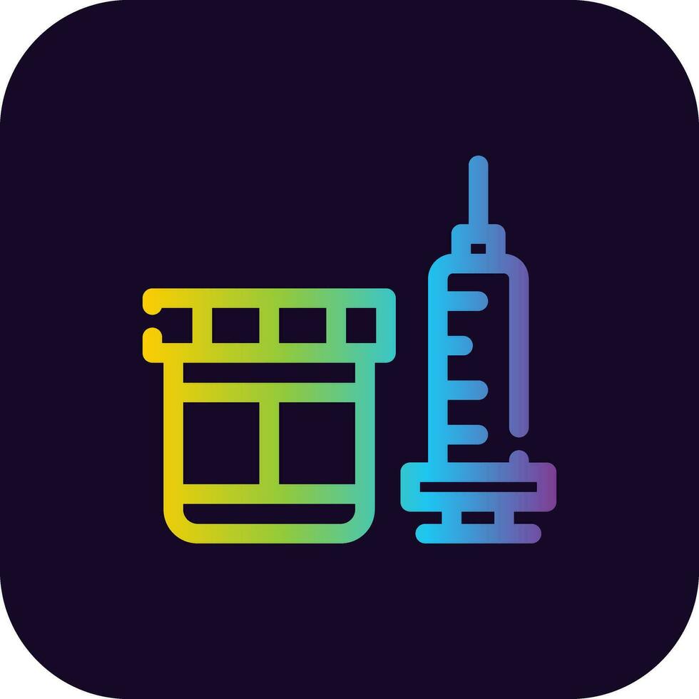 vaccin creatief icoon ontwerp vector