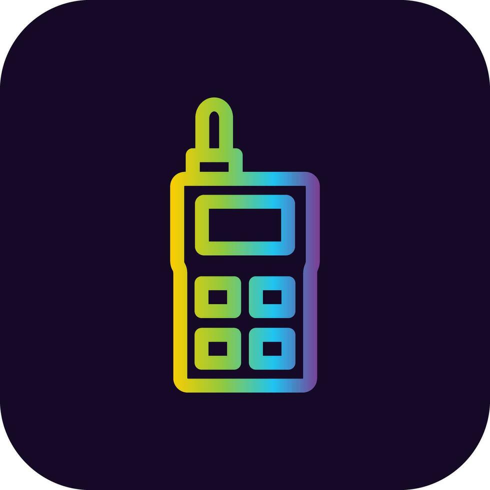 walkie talkie creatief icoon ontwerp vector