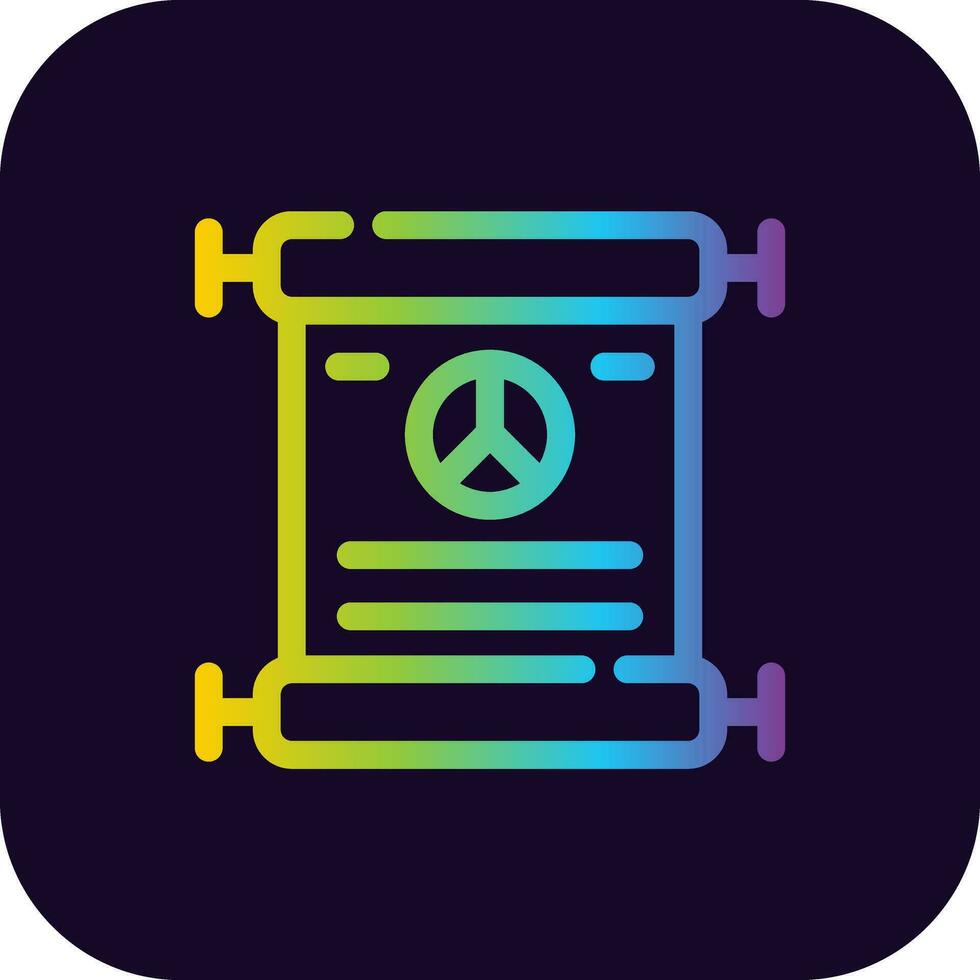 vrede verdrag creatief icoon ontwerp vector