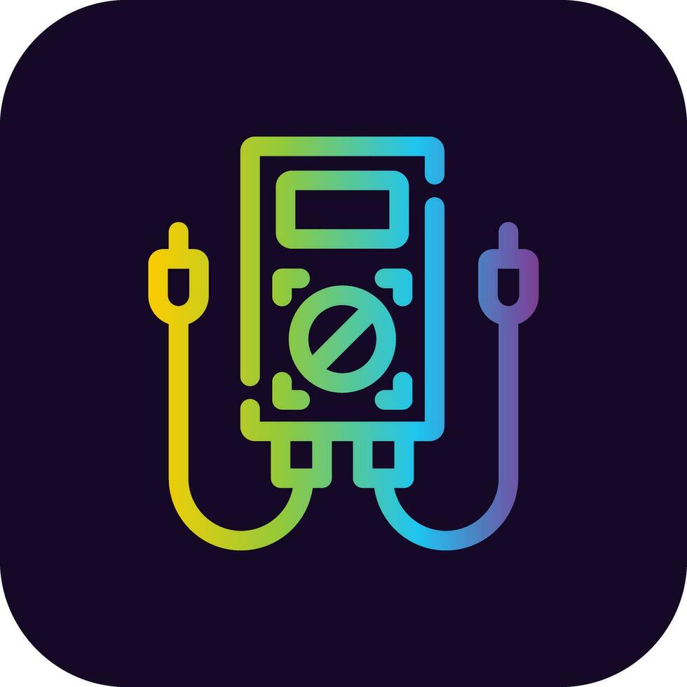 multimeter creatief icoon ontwerp vector