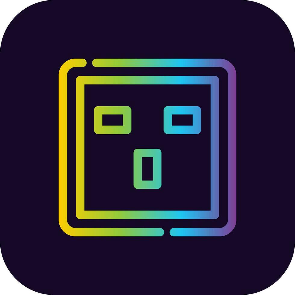stopcontact creatief icoon ontwerp vector