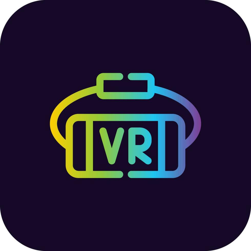 vr bril creatief icoon ontwerp vector