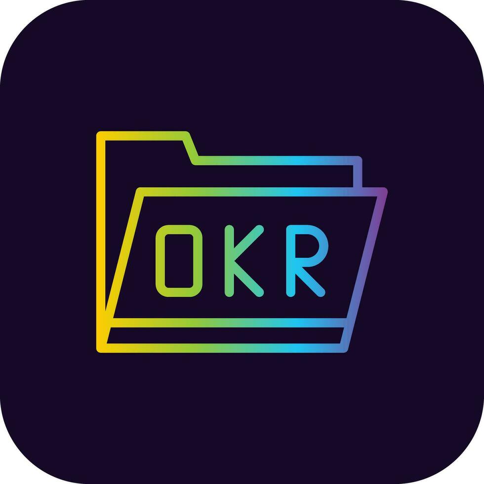 okr map creatief icoon ontwerp vector