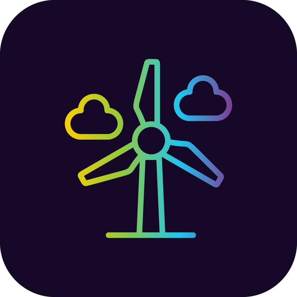 wind macht creatief icoon ontwerp vector