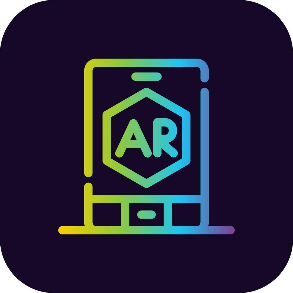 ar app creatief icoon ontwerp vector