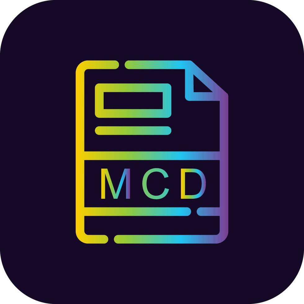 mcd creatief icoon ontwerp vector