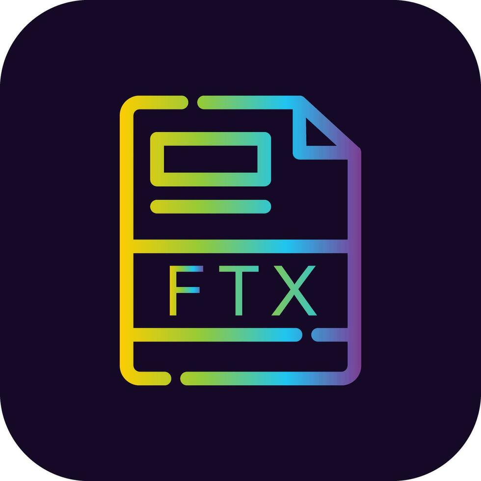 ftx creatief icoon ontwerp vector