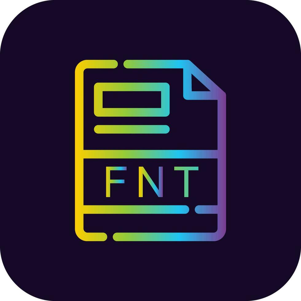 fnt creatief icoon ontwerp vector