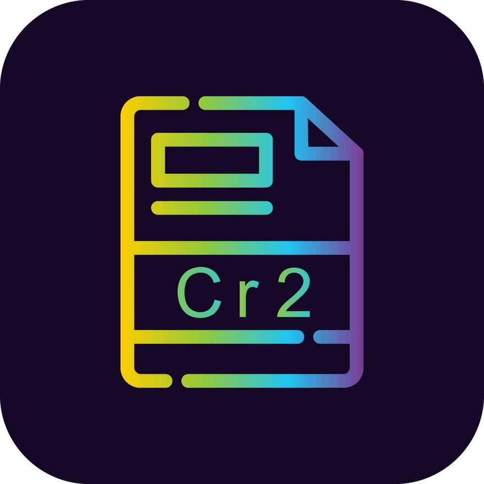 cr2 creatief icoon ontwerp vector