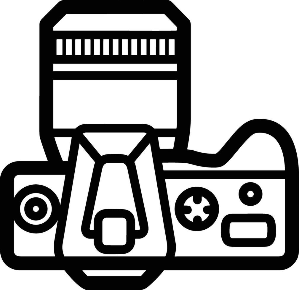 camera fotografie icoon symbool beeld vector. illustratie van multimedia fotografisch lens grapich ontwerp beeld vector