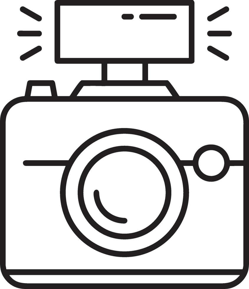 camera fotografie icoon symbool beeld vector. illustratie van multimedia fotografisch lens grapich ontwerp beeld vector