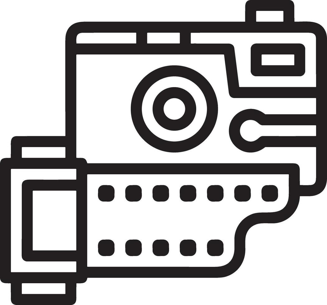 camera fotografie icoon symbool beeld vector. illustratie van multimedia fotografisch lens grapich ontwerp beeld vector