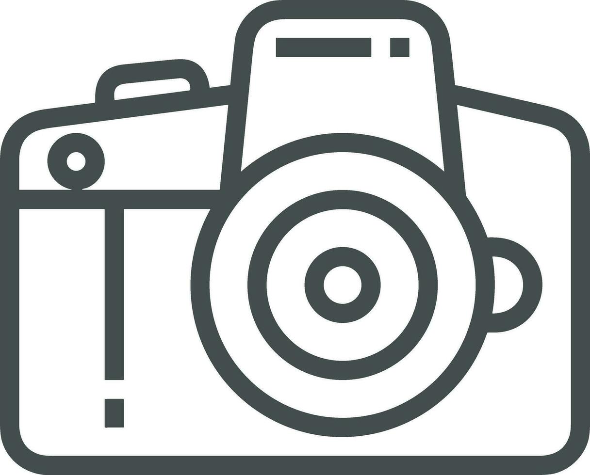 camera fotografie icoon symbool beeld vector. illustratie van multimedia fotografisch lens grapich ontwerp beeld vector