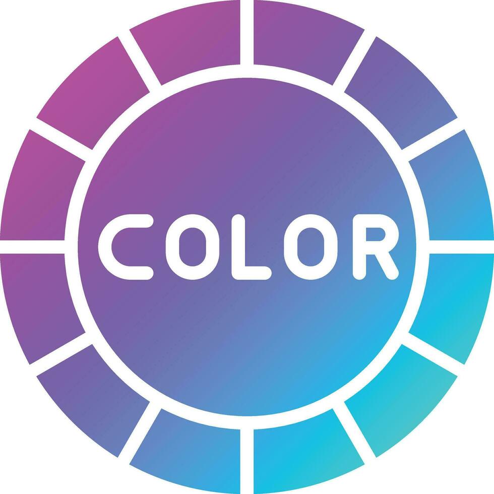 kleur wiel vector pictogram ontwerp illustratie