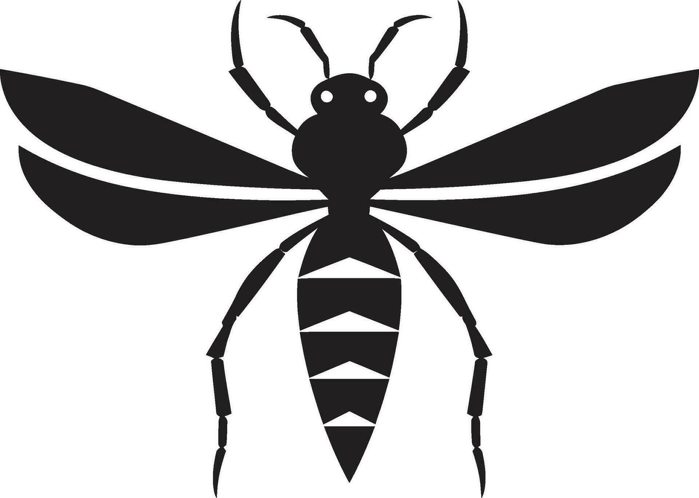 bevallig stok insect symbool lijn kunst stok insect logo vector