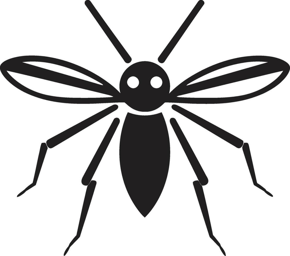 gestileerde stok insect logo ingewikkeld insect icoon vector