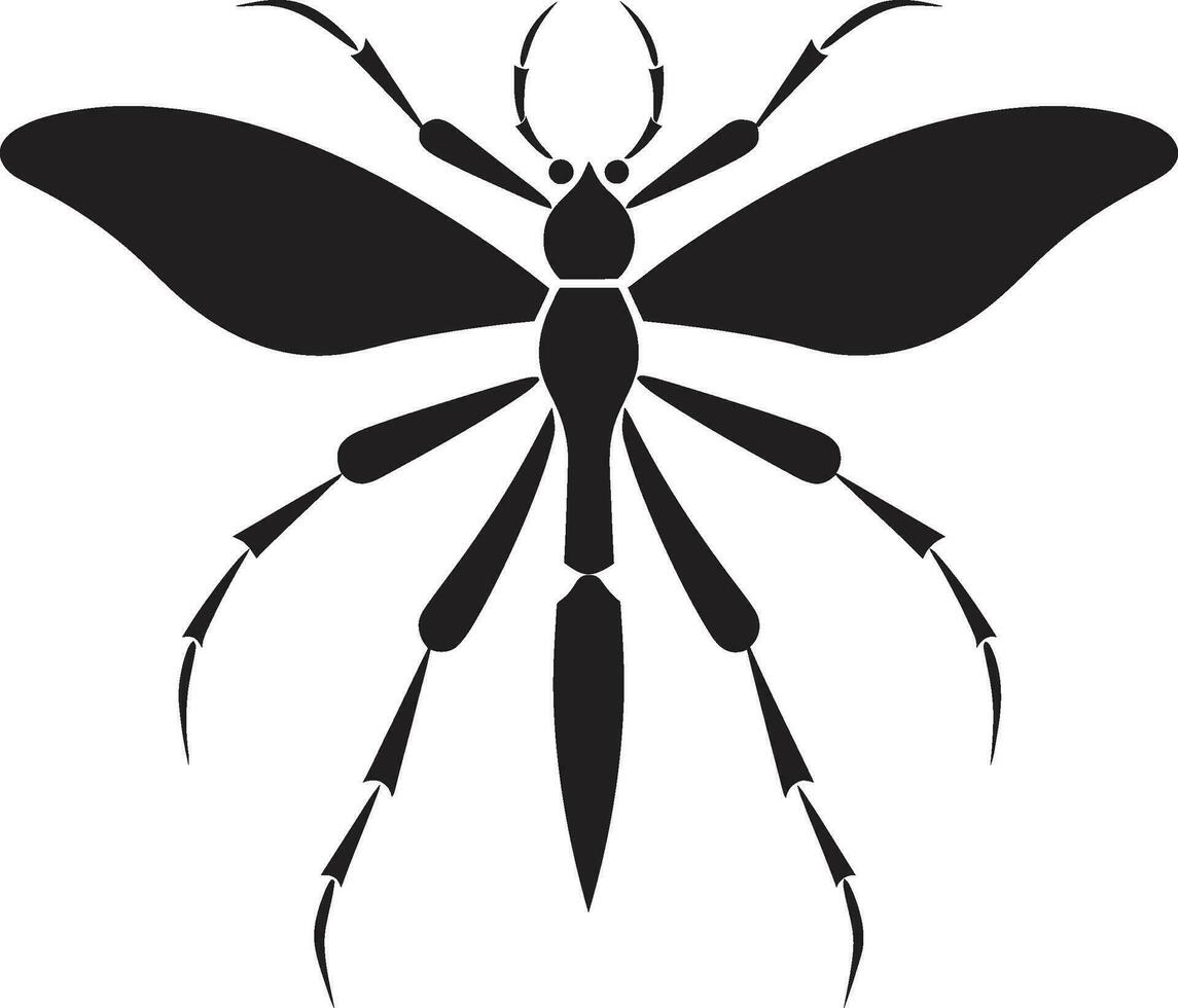 strak stok insect icoon listig stok insect silhouet vector