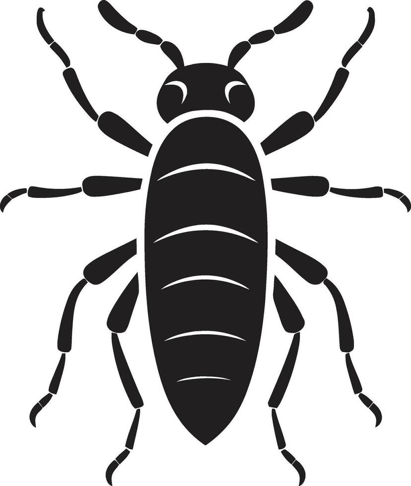 insect koninkrijk icoon termiet majesteit in schaduwen vector