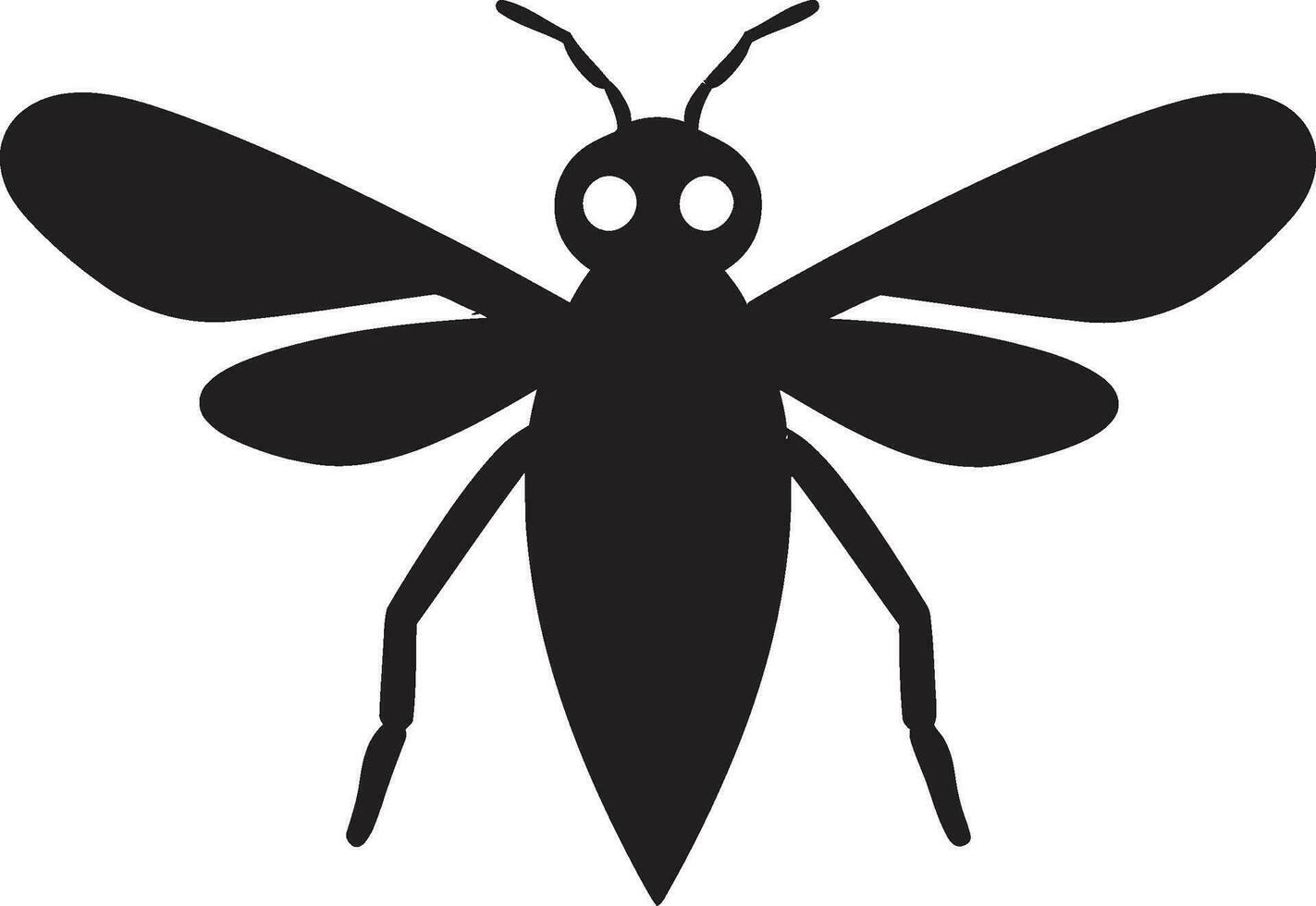 nachtelijk insect heerschappij logo wespen donker tirannie insigne vector