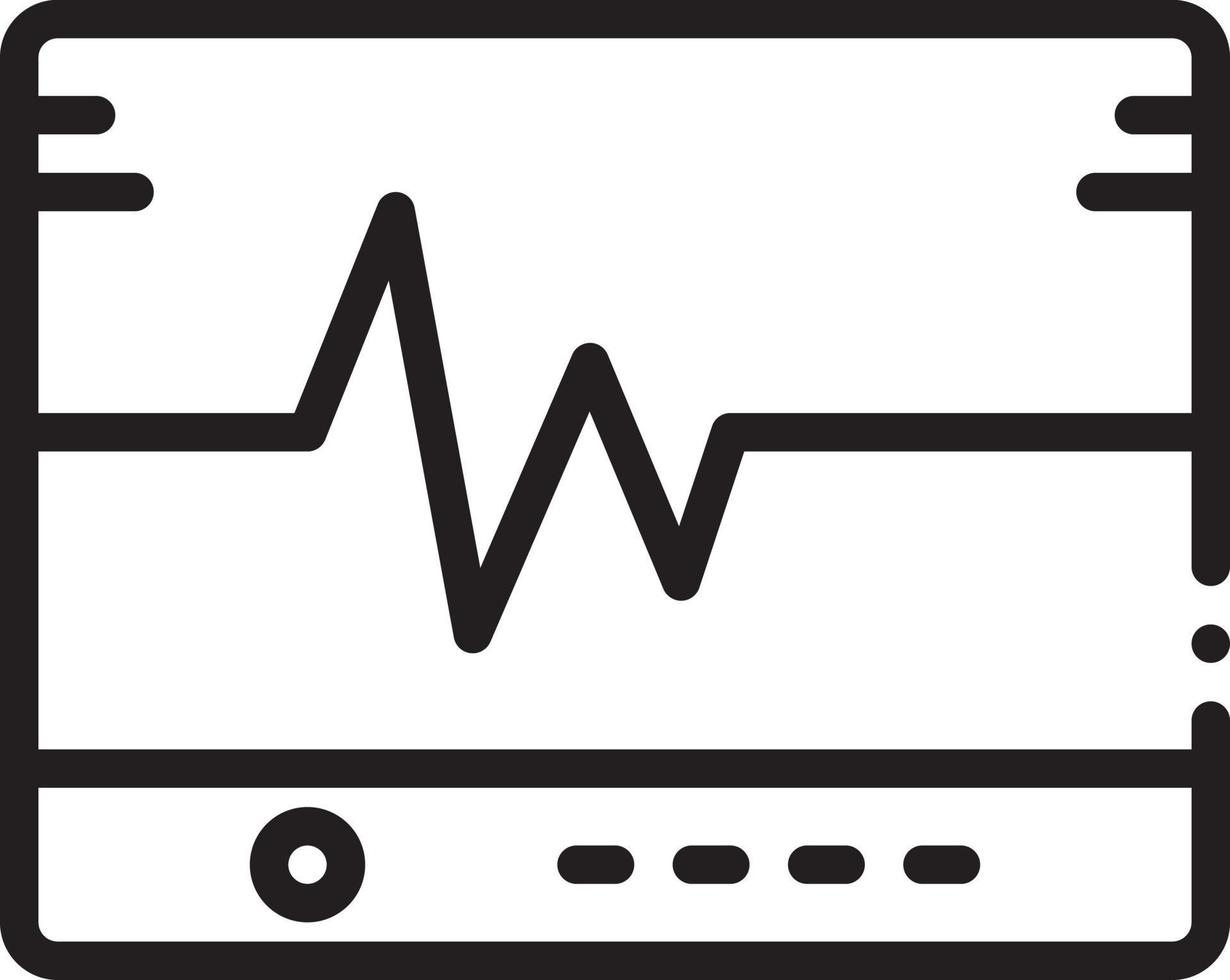 lijnpictogram voor flatlining vector