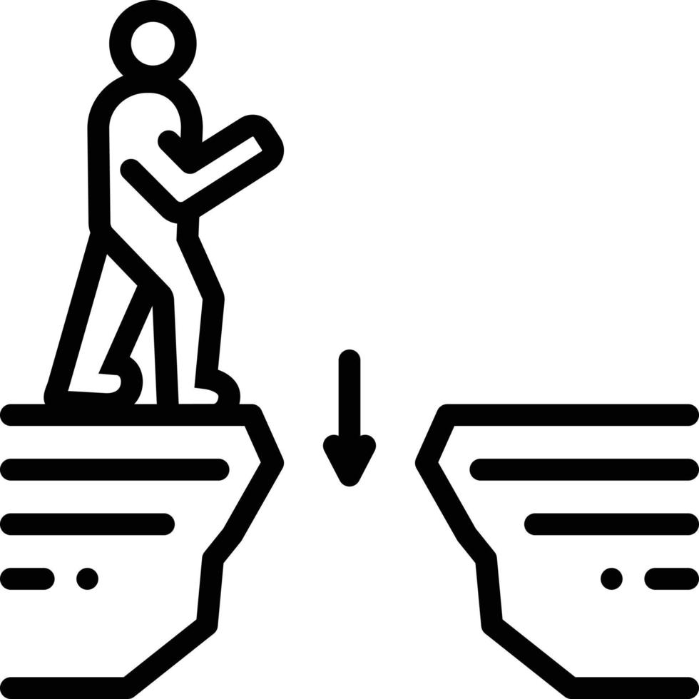 lijnpictogram voor gaten vector