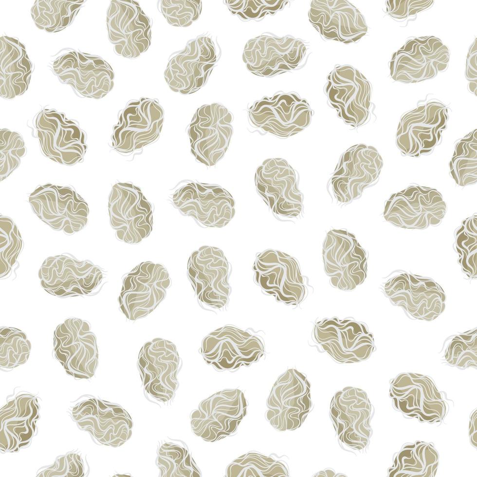 katoen zaden vector cartoon naadloze patroon voor boerenmarkt ontwerp