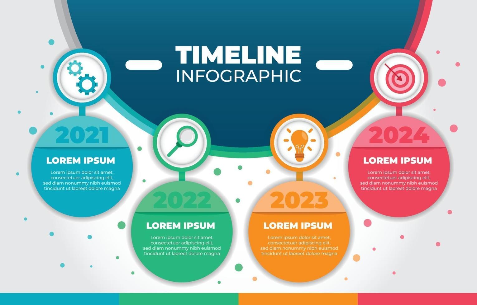 tijdlijn infographic achtergrondsjabloon vector