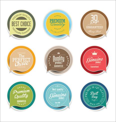 Moderne badges stickers en labels-collectie vector