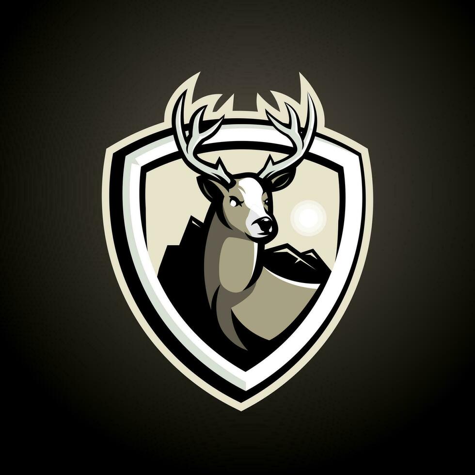 hert sport- mascotte logo ontwerp illustratie vector