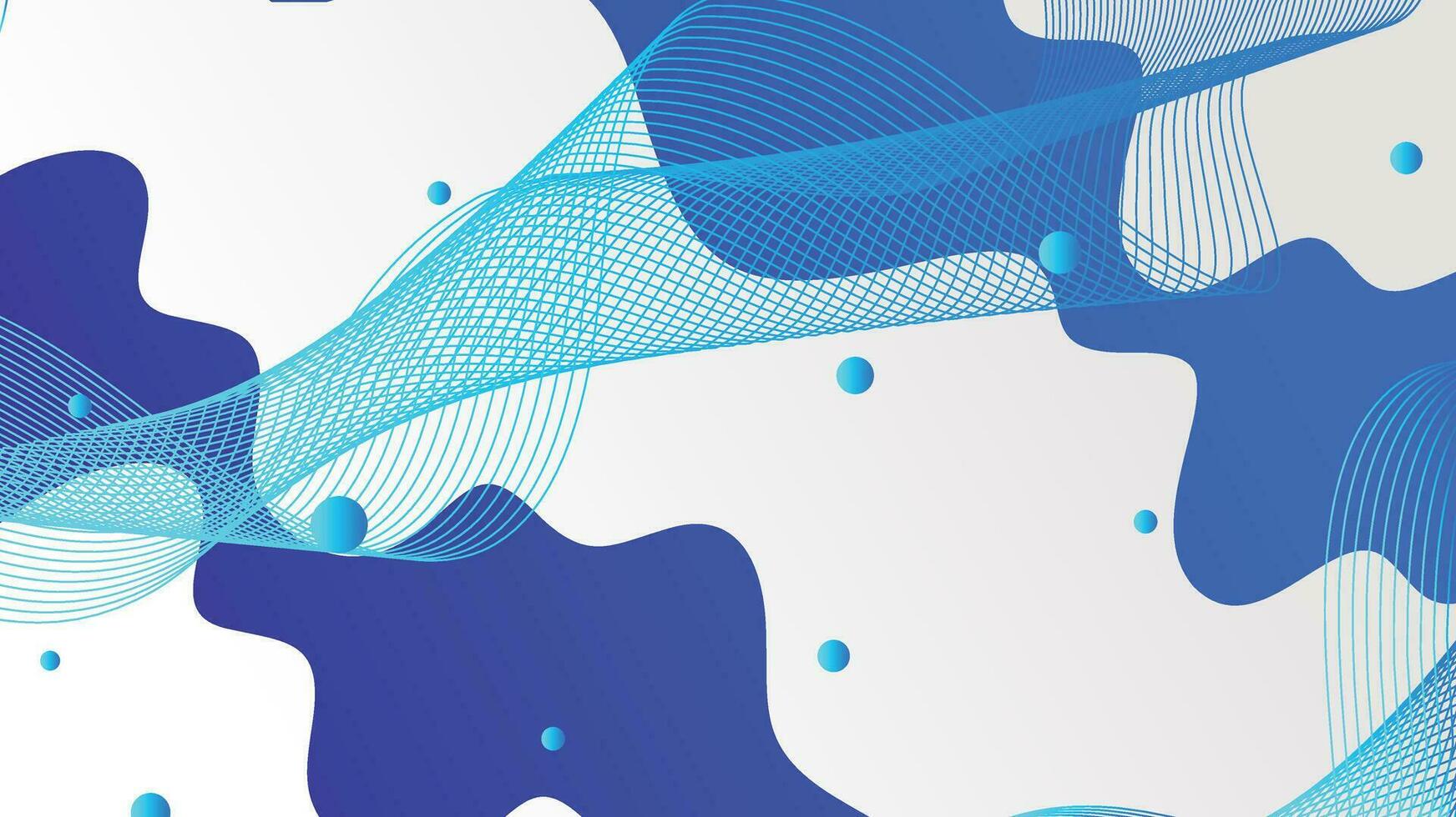 wit en blauw helling dynamisch vloeistof vormen abstract achtergrond vector