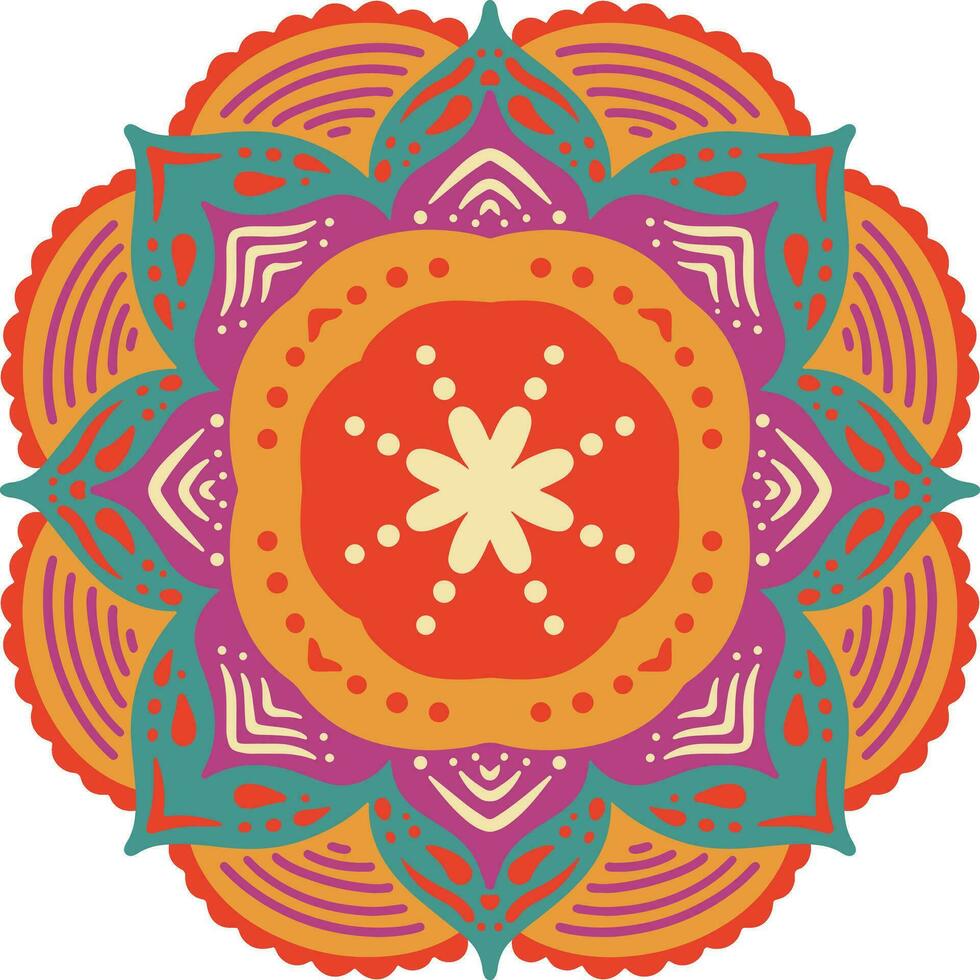 diwali rangoli element vector