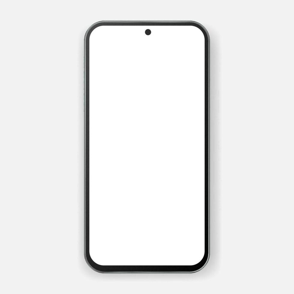 mobiel telefoon vector model. blanco smartphone geïsoleerd.