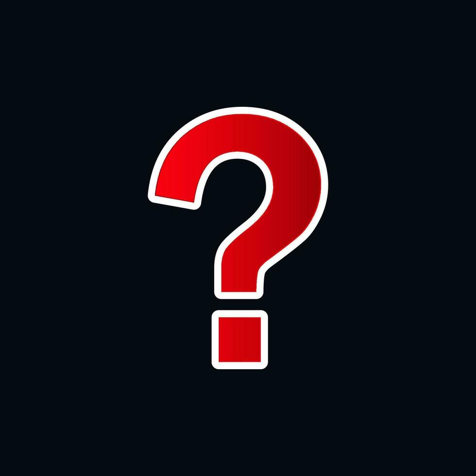vraag Mark sticker vector symbool FAQ icoon