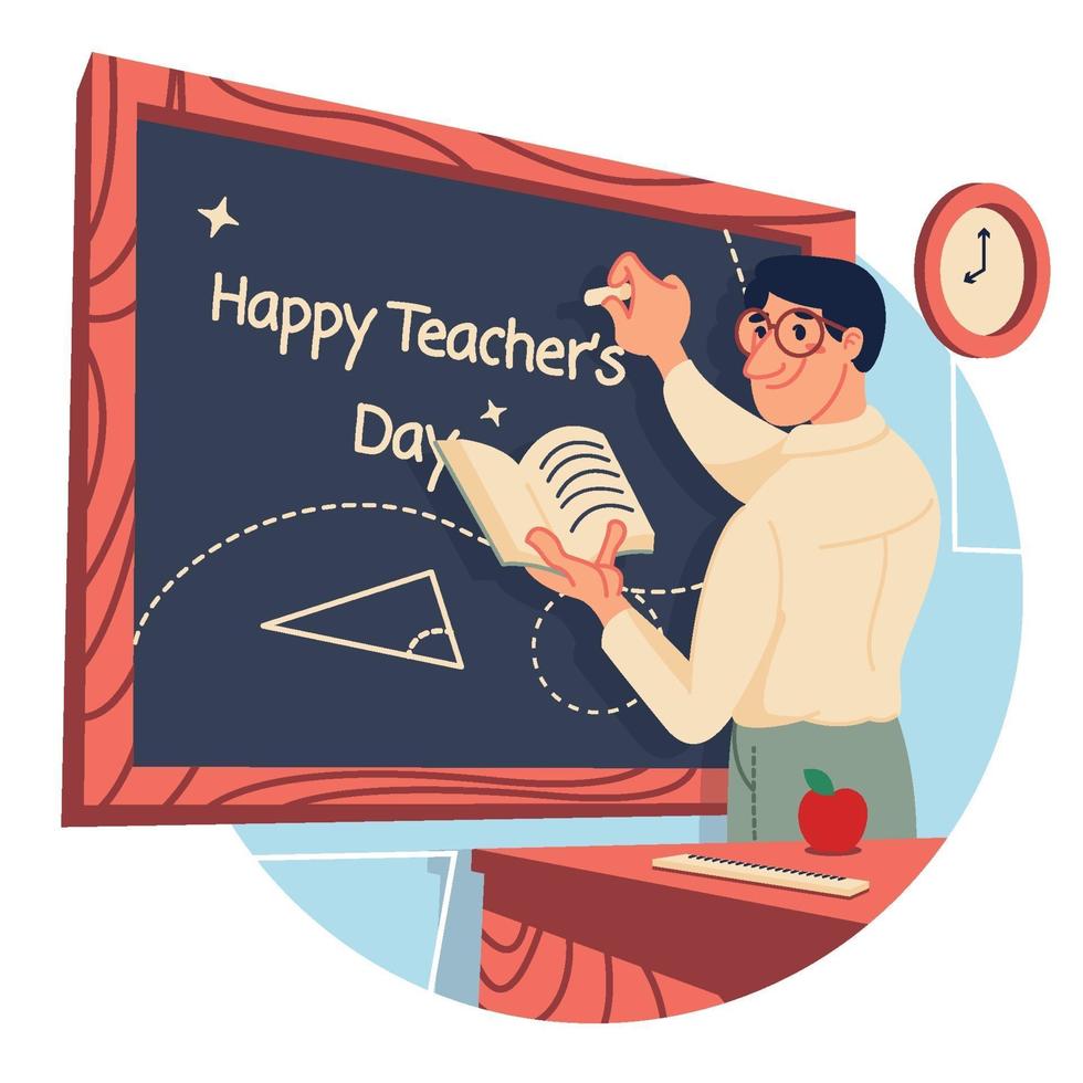 leraren dag achtergrond vector