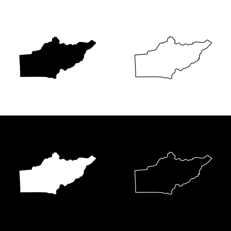 makamba provincie kaart, administratief divisie van burundi. vector